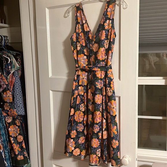 Heart of Haute Marie Dress in Malibu pinup mod cotton Dress retro 12 XL - Picture 6 of 7